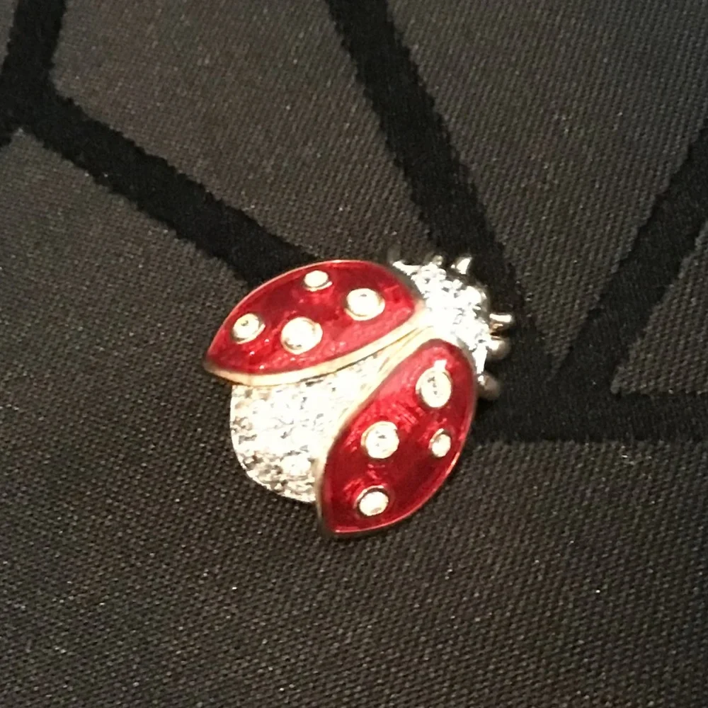 Swarovski Lady Bug Brooch - Picture 1 of 5